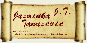 Jasminka Tanušević vizit kartica